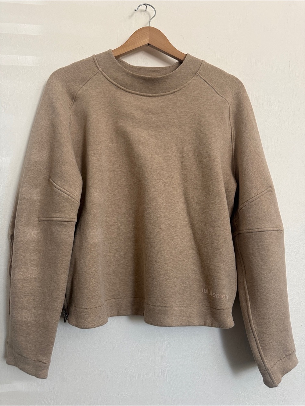 lululemon athletica Taupe Crewneck Pullover